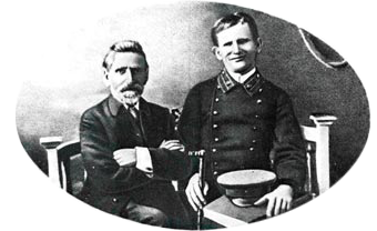 В.Я. Ерошенко с английским эсперантистом У. Филлимором